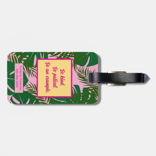 ピンキー検証の休暇 ラゲッジタグ (裏面横)