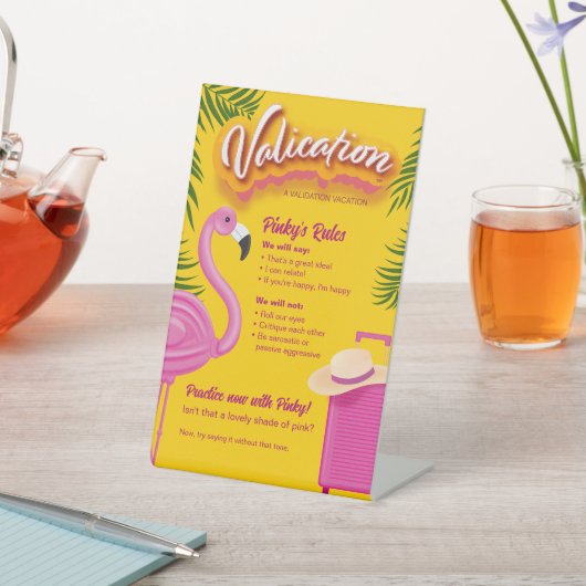 ピンキー検証の休暇 台座サイン (インサイチュ)