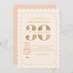 ピンキー金ゴールド30thバースデーケーキパーティー 招待状<br><div class="desc">ピンキー金ゴールド30thバースデーケーキパーティー</div>