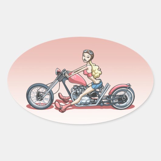 ピンキー614 楕円形シール (正面)