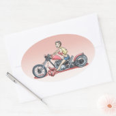 ピンキー614 楕円形シール (封筒)