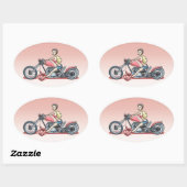 ピンキー614 楕円形シール (シート)