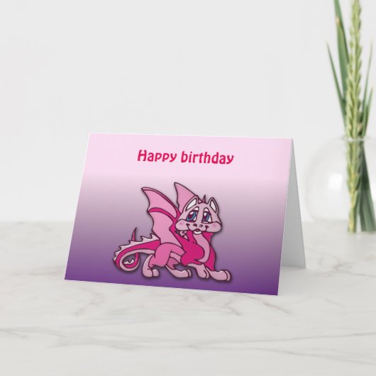 ピンキー・ザ・ドラゴン カード (正面)