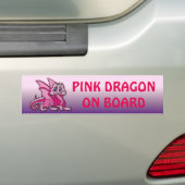 ピンキー・ザ・ドラゴン バンパーステッカー (車上)