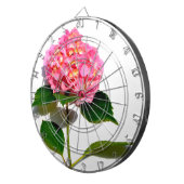 ピンクあじさいピンクの花ピンクのバラ ダーツボード (正面右)