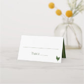 ピンクあじさい結婚の プレイスカード (正面)