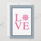 ピンクいかりネ航海のイビーブルーストライプズ 招待状 (裏面)