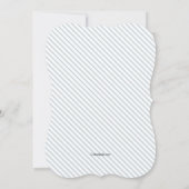 ピンクいかりバナーベビーシャワー招待状 招待状 (裏面)