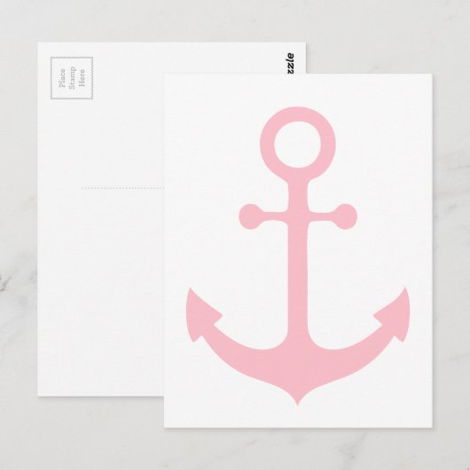 ピンクいかり ポストカード (正面/裏面)