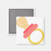 ピンクおしゃぶり マグネット (正面/裏面)