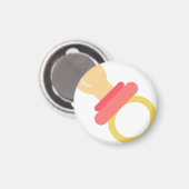 ピンクおしゃぶり マグネット (正面/裏面)