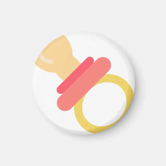 ピンクおしゃぶり マグネット (正面)