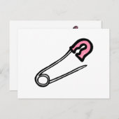 ピンクおむつピン ポストカード (正面/裏面)