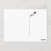 ピンクおむつピン ポストカード (裏面)