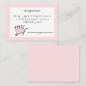 ピンクおむつラッフルカード エンクロージャーカード (正面/裏面)