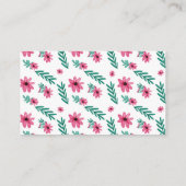 ピンクおむつラッフルカード エンクロージャーカード (裏面)