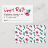 ピンクおむつラッフルカード エンクロージャーカード (正面/裏面)