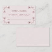 ピンクおむつラッフルカード エンクロージャーカード (正面/裏面)
