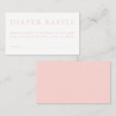 ピンクおむつラッフルカード 名刺 (正面/裏面)