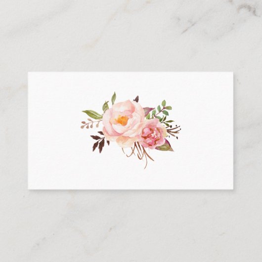 ピンクおむつラッフルチケット赤ちゃんシャワーラッフルカード プレイスカード (裏面)