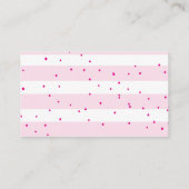 ピンクおむつラッフルチケット エンクロージャーカード (裏面)