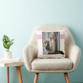 ピンクおめでとうございます大学院卒業記念写真 クッション (椅子)