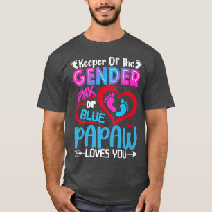 ピンクおもしろいかブルーのPapawが愛する性差別C Tシャツ