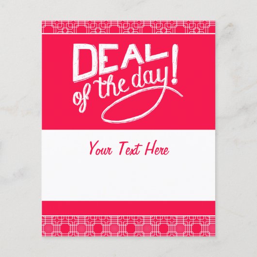 ピンクおもしろいのショップ食べの睡眠ショッププロモーション チラシ (裏面)