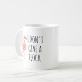 ピンクおもしろいのフラミンゴIフ与えェルのビーチGif コーヒーマグカップ (正面左)