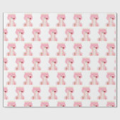 ピンクおもしろいのブッシェのコルセット ラッピングペーパー (フラット)