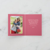 ピンクおもしろいの叫びママタイポグラフィ母の日 カード (内部)