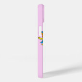 ピンクおもしろいの眼鏡を使った笑顔のキャラクターカラフル Case-Mate iPhoneケース (裏面 / 右)