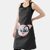 ピンクおもしろいの豚の頭 エプロン (インサイチュ)