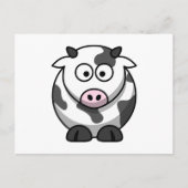 ピンクおもしろいの鼻マンガ牛のファーム動物 ポストカード (正面)