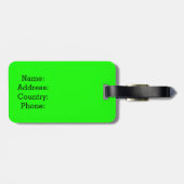 ピンクおもしろいは私の持ち主に似ていない ラゲッジタグ (裏面横)