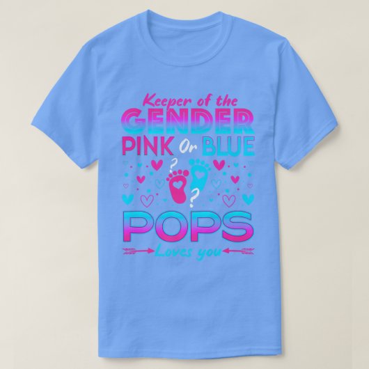 ピンクおもしろいやブルーのポップがCuを明かす性愛 Tシャツ (デザイン正面)