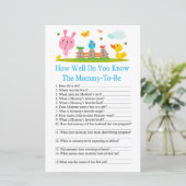 ピンクおもしろいウサギ赤ちゃんシャワー知ってるか (スタンド正面)