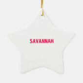 ピンクおもしろいショア食べプライスショップ賞 セラミックオーナメント (裏面)