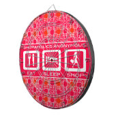 ピンクおもしろいショア食べプライスショップ賞 ダーツボード (正面右)