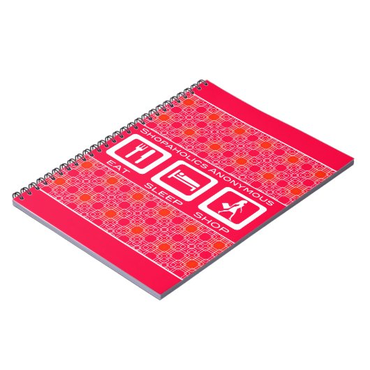 ピンクおもしろいショア食べプライスショップ賞 ノートブック (左側)