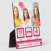 ピンクおもしろいショア食べプライスショップ賞 フォトプラーク (側面)