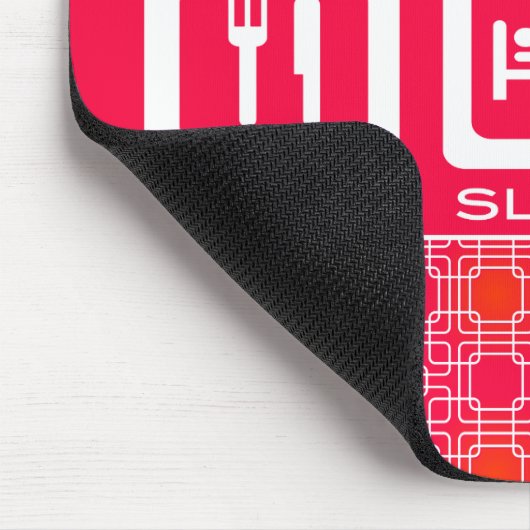 ピンクおもしろいショア食べプライスショップ賞 マウスパッド (コーナー)