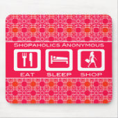 ピンクおもしろいショア食べプライスショップ賞 マウスパッド (正面)