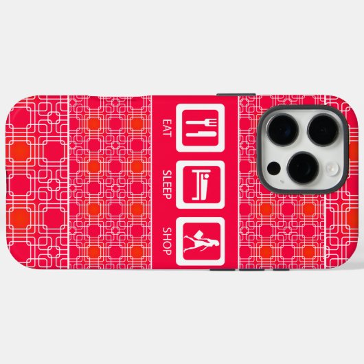 ピンクおもしろいショア食べプライスショップ賞 Case-Mate iPhoneケース (裏面 (横))