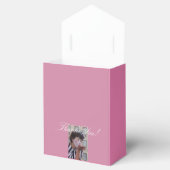 ピンクおもしろいトレンディーありがとう フェイバーボックス (オープン)