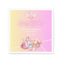 ピンクおもしろいピックボール30th誕生日パーティー