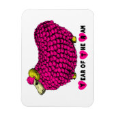 ピンクおもしろいラム年中国の〔占星術の〕十二宮図磁石 マグネット (縦)