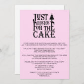 ピンクおもしろいリハーサルディナー招待状 招待状 (正面/裏面)