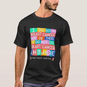 ピンクおもしろいリボン乳がん認識度引用文Fi Tシャツ