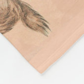 ピンクおもしろい色の猫の物語 フリースブランケット (角)